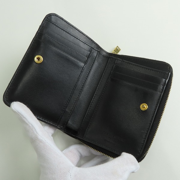 実際に弊社で買取させて頂いたSAINT LAURENT PARIS/サンローランパリ ジョアン コンパクトジップ アラウンドウォレットの画像 3枚目