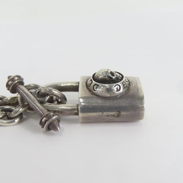 実際に弊社で買取させて頂いたDEAL DESIGN/ディールデザイン スカル メタル パドロック/南京錠 ペンダント/ネックレスの画像 3枚目