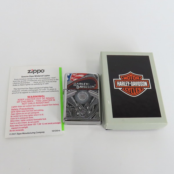実際に弊社で買取させて頂いたZIPPO/ジッポー HARLEY DAVIDSON/ハーレーダビッドソン H-D ENGINE 2012年製の画像 5枚目