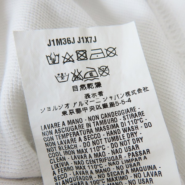 実際に弊社で買取させて頂いたEmporio Armani/エンポリオアルマーニ プリント 半袖ポロシャツ J1M36J j1X7J/Mの画像 4枚目