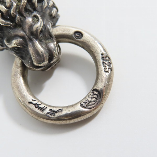 実際に弊社で買取させて頂いたBILL WALL LEATHER/BWL/ビルウォールレザー LION/ライオンヘッド ペンダント トップの画像 4枚目