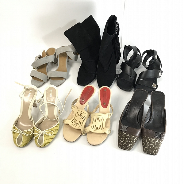 実際に弊社で買取させて頂いた【おまとめ】CELINE/セリーヌ FENDI/フェンディ  他 レディース シューズ/パンプス/ブーツ