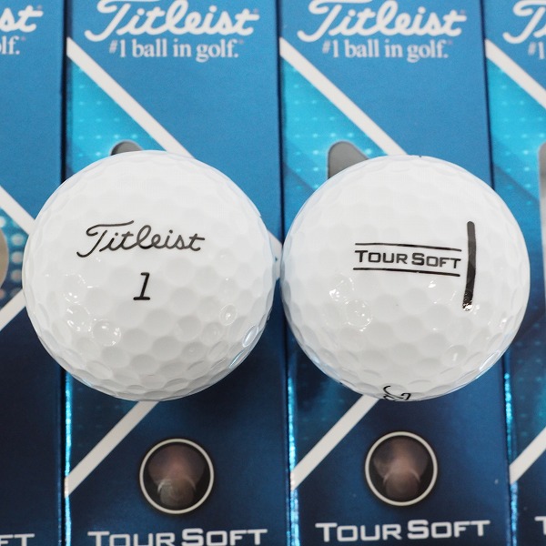 実際に弊社で買取させて頂いた 【未使用】Titleist/タイトリスト TOUR SOFT ゴルフボール ホワイト 1ダースの画像 1枚目