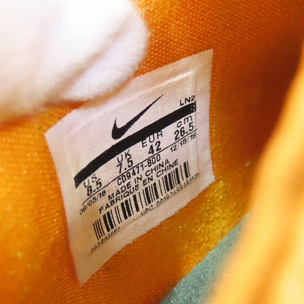 実際に弊社で買取させて頂いたNIKE/ナイキ LEBRON 16 LOW AC/レブロン 16 ロー アトモス CD9471-800/26.5の画像 5枚目