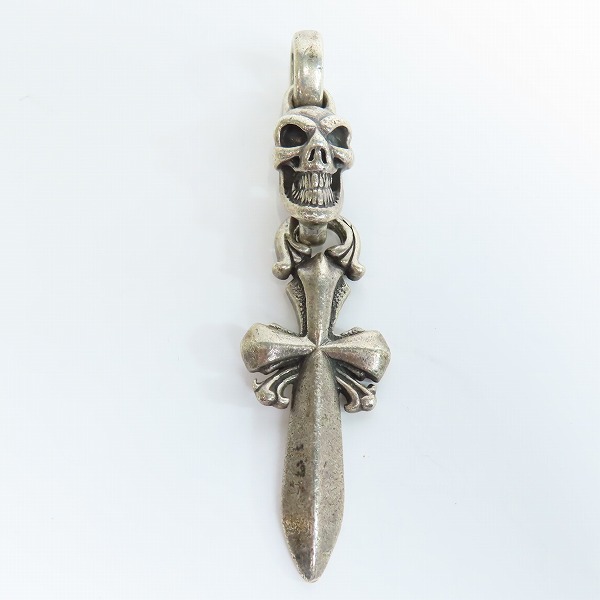 実際に弊社で買取させて頂いたBWL/ビルウォールレザー スカル&クロス ペンダントの画像 1枚目