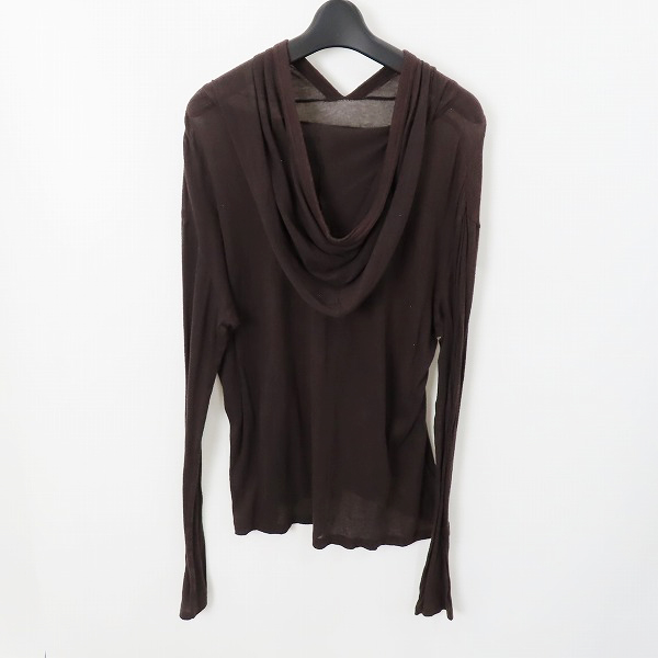 実際に弊社で買取させて頂いたNUMBER(N)INE/ナンバーナイン 薄手フーディーパーカー カシミヤ混 S08-NC010A/4の画像 1枚目