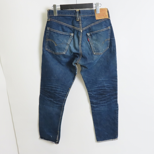 実際に弊社で買取させて頂いた【難有り】LEVI'S/リーバイス ヴィンテージ 501XX 刻印S 隠しリベット ビッグE 紙パッチ 均等V Vステッチ デニムパンツ W32/L29の画像 1枚目