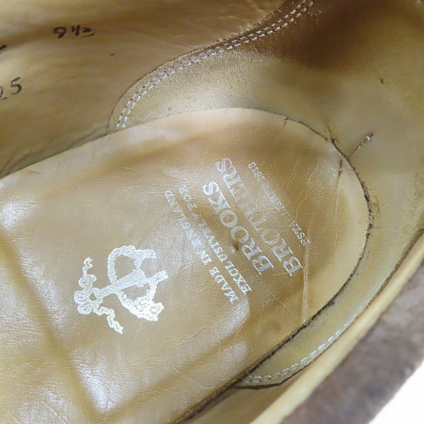 実際に弊社で買取させて頂いたBROOKS BROTHERS/ブルックスブラザーズ スエード レザーシューズ ローファー/9.5の画像 7枚目