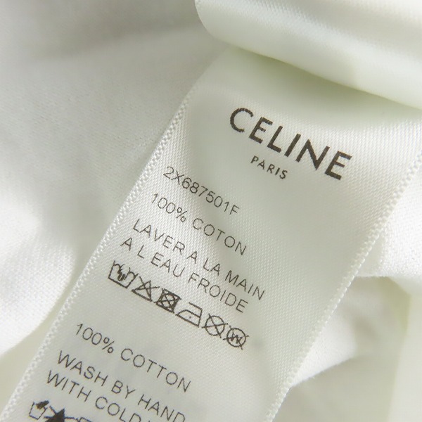 実際に弊社で買取させて頂いた【JPタグ】CELINE/セリーヌ 21SS スタッズ付き ルーズTシャツ 2X687501F/Lの画像 4枚目