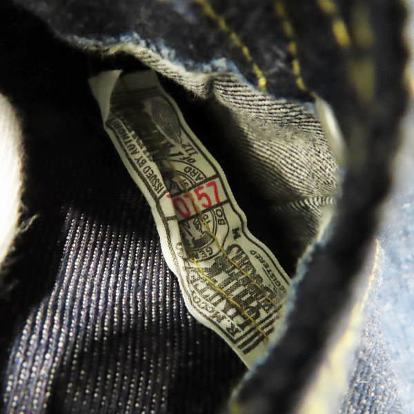 実際に弊社で買取させて頂いたLEE×THE REAL McCOY'S/リー×リアルマッコイズ 101J デニムジャケット 96013-89/42の画像 5枚目