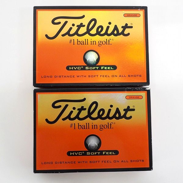実際に弊社で買取させて頂いたTitleist/タイトリスト HVC SOFT FEEL ゴルフボール オレンジ 2ダースの画像 2枚目