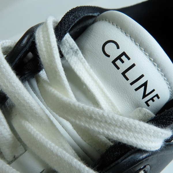 実際に弊社で買取させて頂いたCELINE/セリーヌ CT-04 カーフスキン レースアップ ロースニーカー 346483338C.01WB/41の画像 7枚目