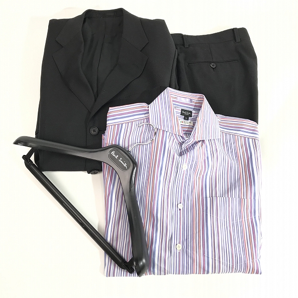 実際に弊社で買取させて頂いた【おまとめ】Paul Smith/ポールスミス ストライプ柄 長袖シャツ/スーツ/セットアップ