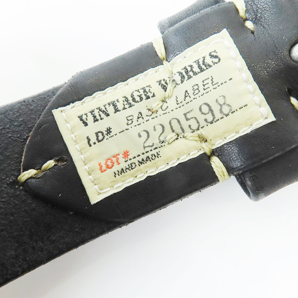 実際に弊社で買取させて頂いたVINTAGE WORKS/ヴィンテージ ワークス スタッズベルト レザーベルトの画像 3枚目