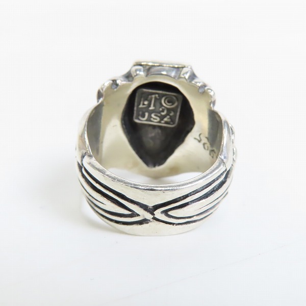 実際に弊社で買取させて頂いた【ギャラ付き】Leathers＆Treasures/レザーズ＆トレジャーズ クレストリング 19-20号の画像 3枚目