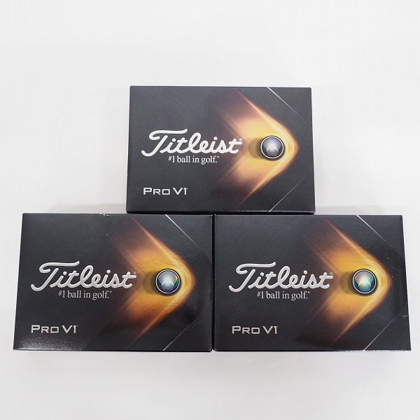 実際に弊社で買取させて頂いた【未使用/オウンネーム】Titleist/タイトリスト PRO V1 ゴルフボール ホワイト 3ダースの画像 2枚目
