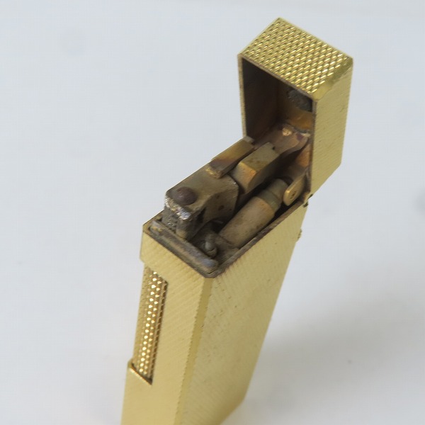 実際に弊社で買取させて頂いたdunhill/ダンヒル サイドローラー ガスライター ゴールドカラーの画像 4枚目