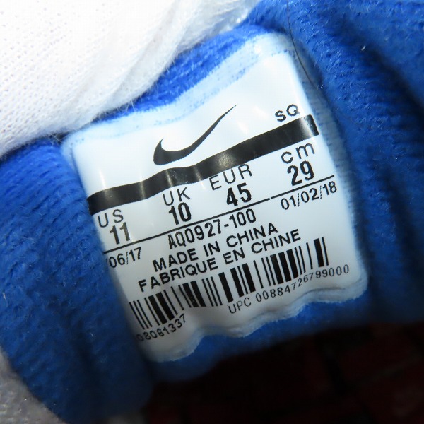 実際に弊社で買取させて頂いたNIKE×atmos/ナイキ×アトモス AIR MAX 1 PRNT/エアマックス1 プリント AQ0927-100/29の画像 5枚目