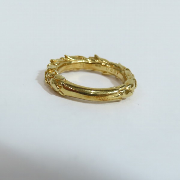 実際に弊社で買取させて頂いた【ギャラ付】Bloody Mary/ブラッディマリー K18 Snow drop リング w/ダイヤモンド 13号の画像 4枚目