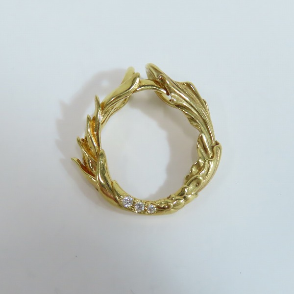 実際に弊社で買取させて頂いた【ギャラ付】Bloody Mary/ブラッディマリー エリクス ペンダント 天水輪  K18  w/ダイヤモンドの画像 1枚目