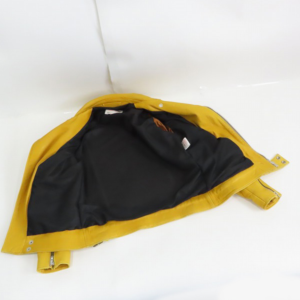 実際に弊社で買取させて頂いたLewis Leathers×The REAL McCOY'S/ルイスレザー×リアルマッコイズ ディアスキン サイクロン ライダース 36の画像 2枚目