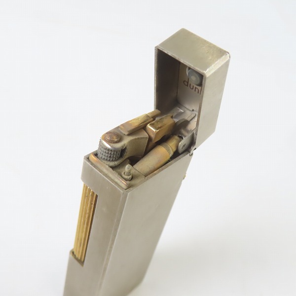 実際に弊社で買取させて頂いたdunhill/ダンヒル サイドローラー ガスライター シルバー×ゴールドの画像 4枚目