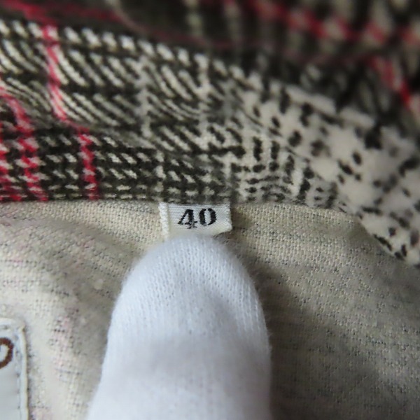 実際に弊社で買取させて頂いたTHE FLAT HEAD/フラットヘッド チェック ウエスタンシャツ/40の画像 2枚目