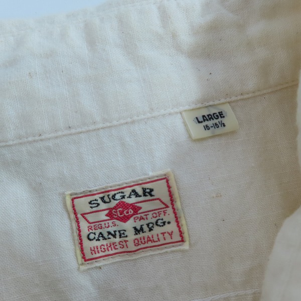 実際に弊社で買取させて頂いたSUGAR CANE/シュガーケーン CHAMBRAY S/S WORK SHIRT シャンブレー 半袖シャツ SC38460 /Lの画像 2枚目