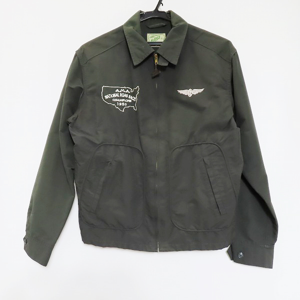 実際に弊社で買取させて頂いたTHE REAL McCOY'S/ザリアルマッコイズ ライトジャケット 刺繍デザイン ジップBUCO/Mの画像 1枚目