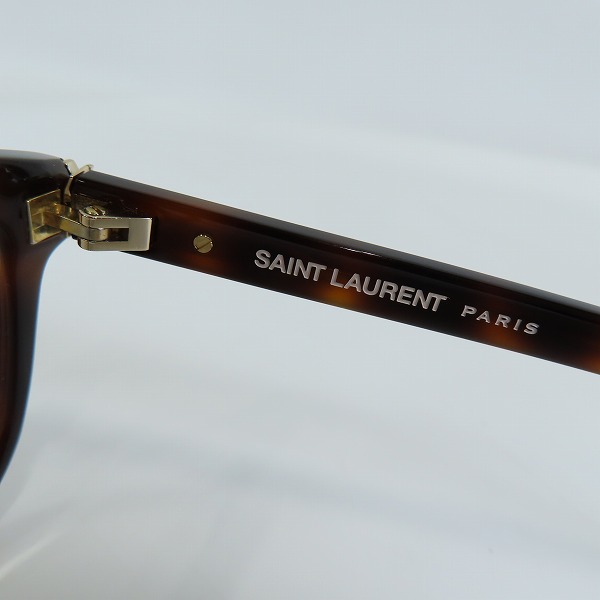 実際に弊社で買取させて頂いたSAINT LAURENT/サンローラン サイドYSLロゴ メガネ/眼鏡フレーム SL M109/F 002の画像 5枚目