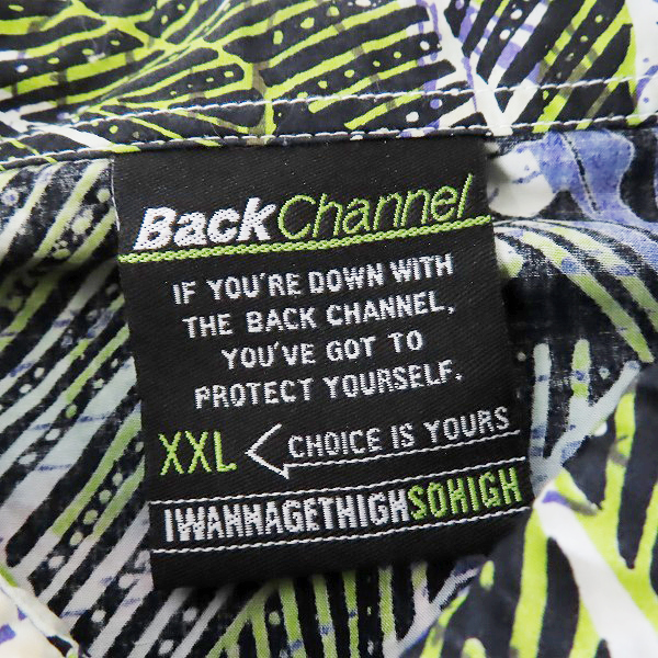 実際に弊社で買取させて頂いたBackChannel/バックチャンネル  総柄 半袖シャツ/XXLの画像 2枚目