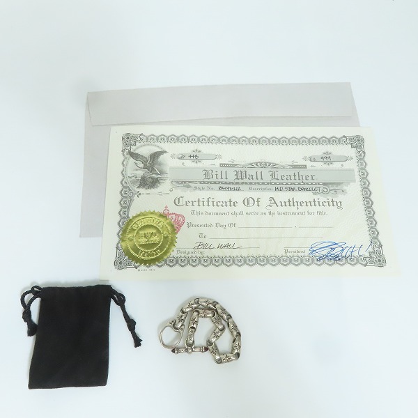実際に弊社で買取させて頂いた【証明書付き】BILL WALL LEATHER/BWL/ビルウォールレザー B417:Mid Star Bracelet/ミッドスターブレスレットの画像 9枚目