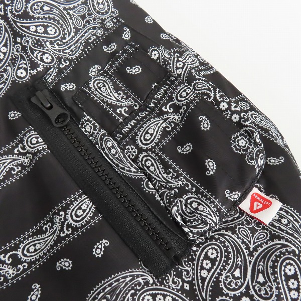 実際に弊社で買取させて頂いたATMOS LABxMANASTASH/アトモス ラボ×マナスタッシュ PAISLEY/ペイズリー MA-1 7102120/XLの画像 2枚目