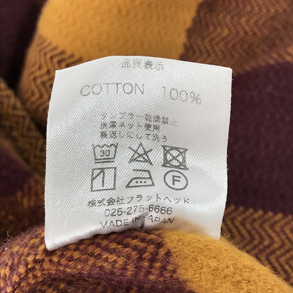実際に弊社で買取させて頂いたTHE FLAT HEAD/ザフラットヘッド チェック 厚手 フランネルシャツ/40の画像 3枚目