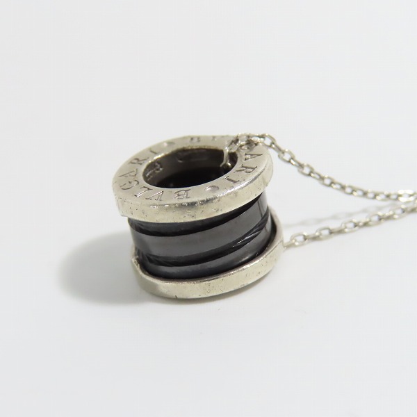 実際に弊社で買取させて頂いたBVLGARI/ブルガリ B-zero1/ビーゼロワン SAVE THE CHILDREN/セーブ ザ チルドレン ネックレス Ag925×セラミックの画像 4枚目