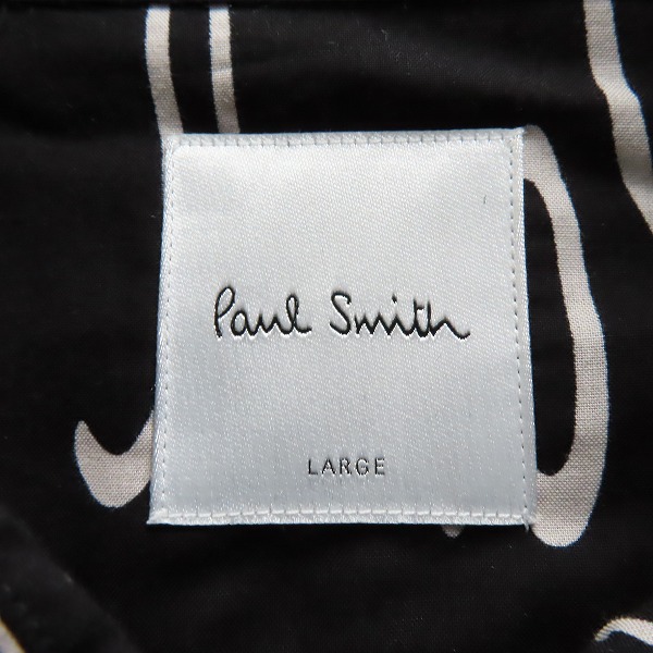 実際に弊社で買取させて頂いたPaul Smith/ポール スミス ロゴ総柄 長袖 シャツ PF-WR-77048/Lの画像 2枚目
