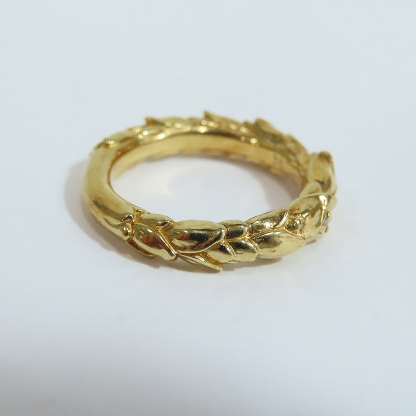 実際に弊社で買取させて頂いた【ギャラ付】Bloody Mary/ブラッディマリー K18 Snow drop リング w/ダイヤモンド 13号の画像 3枚目