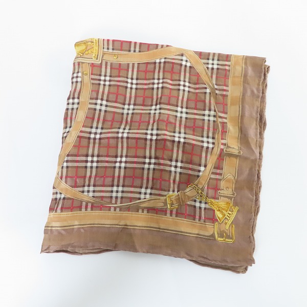 実際に弊社で買取させて頂いたBURBERRYS/バーバリーズ チェック柄 スカーフ/ストール 