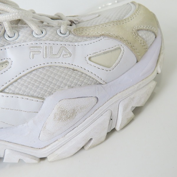 実際に弊社で買取させて頂いたFILA/フィラ インターレーション ライト シューズ USS21088-100 ホワイト/28.0の画像 9枚目