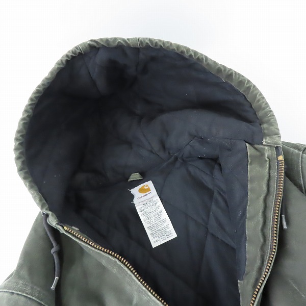 実際に弊社で買取させて頂いたCarhartt/カーハート フード付ジップアップジャケット 14806/XLの画像 4枚目