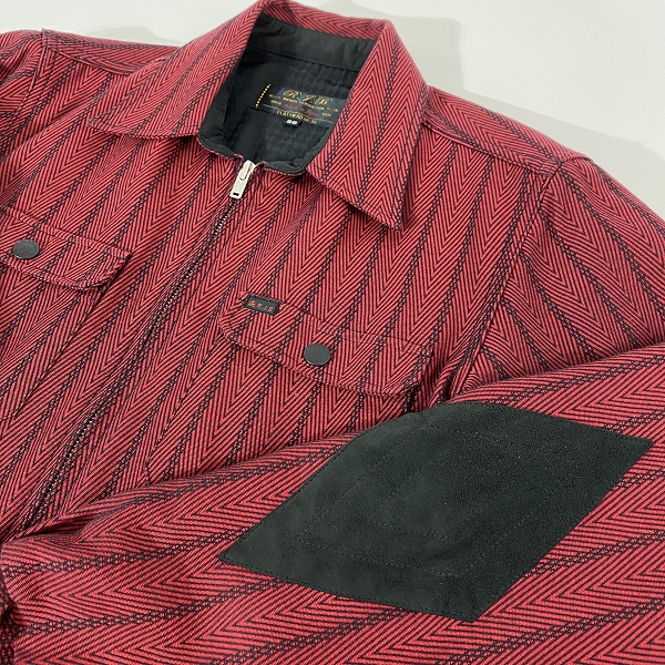 実際に弊社で買取させて頂いたR.J.B THE FLAT HEAD/フラットヘッド ジップブルゾン 36の画像 4枚目