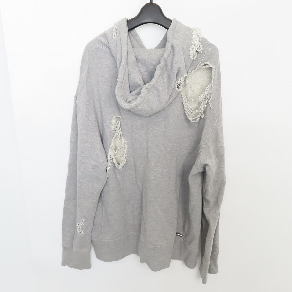 実際に弊社で買取させて頂いたuniform experiment/ユニフォームエクスペリメント クラッシュ加工プルオーバーパーカー UE-167033/2の画像 1枚目