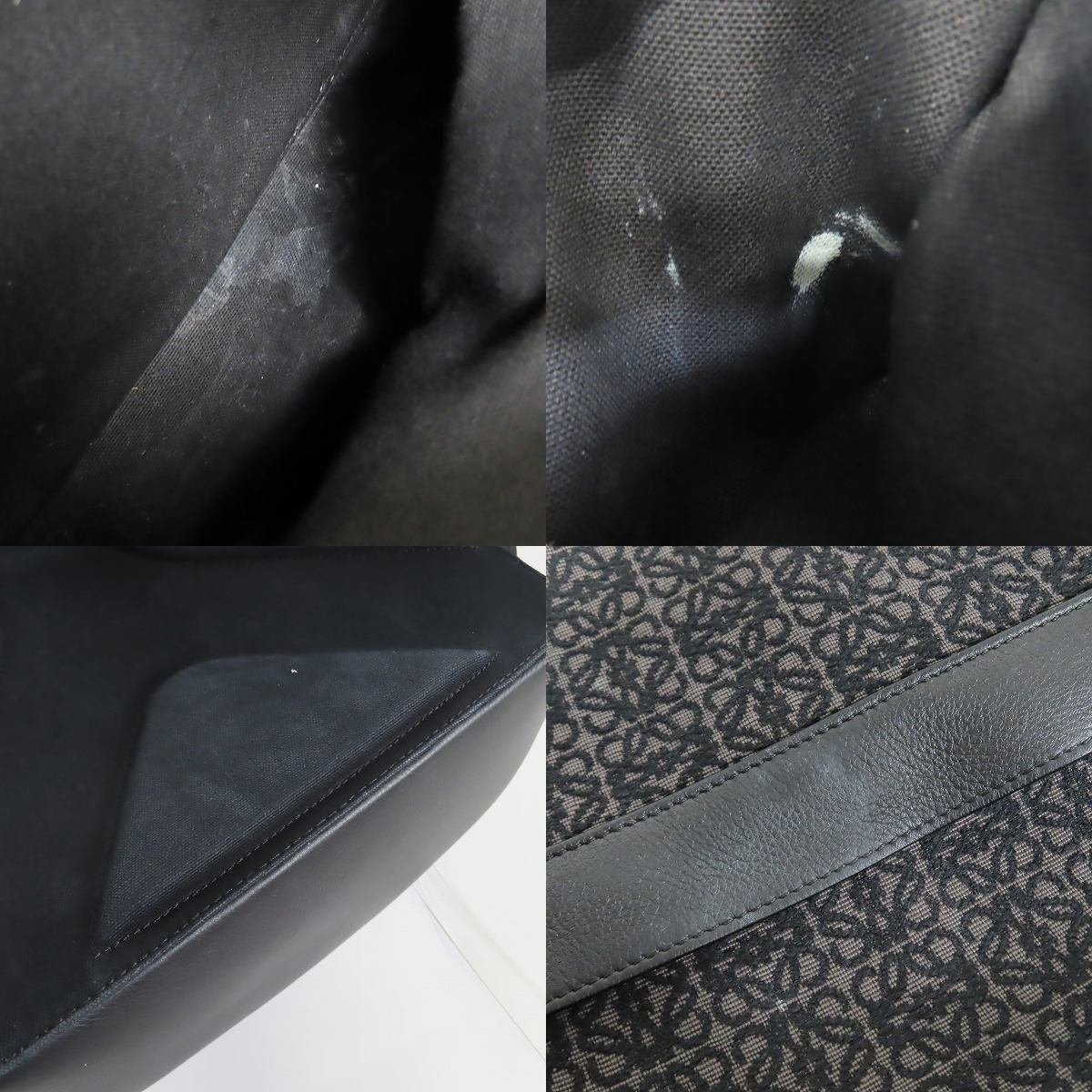 実際に弊社で買取させて頂いたLoewe/ロエベ アナグラム ジャガードラウンド バックパック/リュックサック B664278X02の画像 5枚目