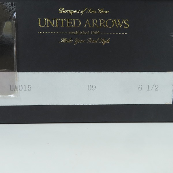 実際に弊社で買取させて頂いたUNITED ARROWS/ユナイテッドアローズ レザーシューズ UA015/6.5の画像 9枚目