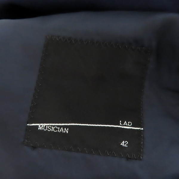 実際に弊社で買取させて頂いたLAD MUSICIAN/ラッドミュージシャン 2B テーラードジャケット 2217-302/42の画像 2枚目