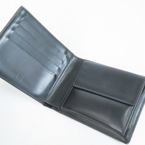 実際に弊社で買取させて頂いた【ギャラ付き】DUNHILL/ダンヒル WESSEX/ウェセックス 小銭入れ付二つ折れ財布 L2R332A の画像 3枚目