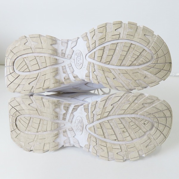 実際に弊社で買取させて頂いたFILA/フィラ インターレーション ライト シューズ USS21088-100 ホワイト/28.0の画像 2枚目