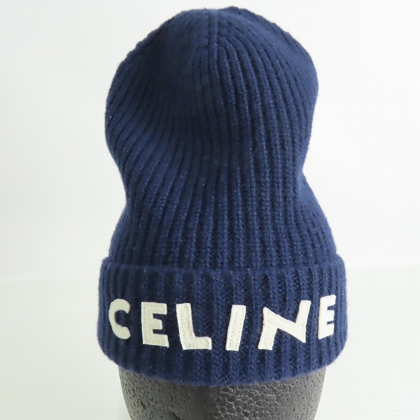 実際に弊社で買取させて頂いた【未使用/JPタグ】CELINE by Hedi Slimane 22AW エンブロイダリー ウールニット帽/ビーニー 2A25R423P