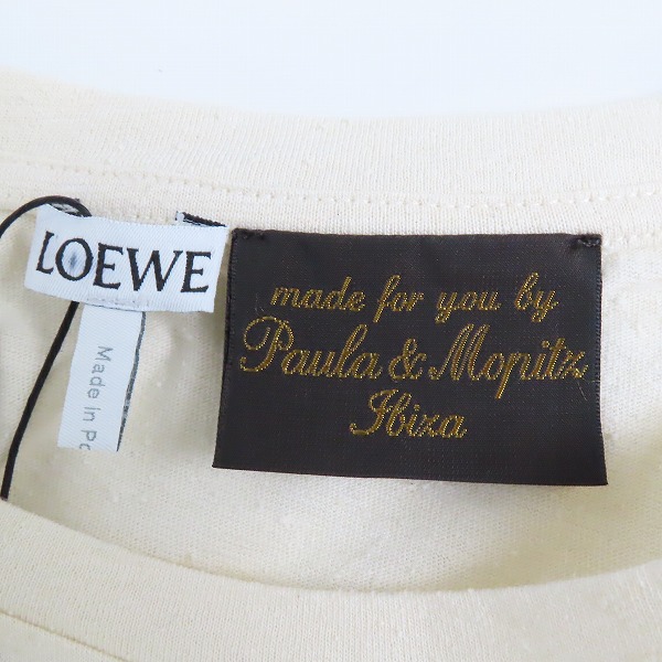 実際に弊社で買取させて頂いた【未使用】LOEWE/ロエベ PAULA T-SHIRT CALICO パイル刺繍 半袖 Tシャツ/Lの画像 2枚目