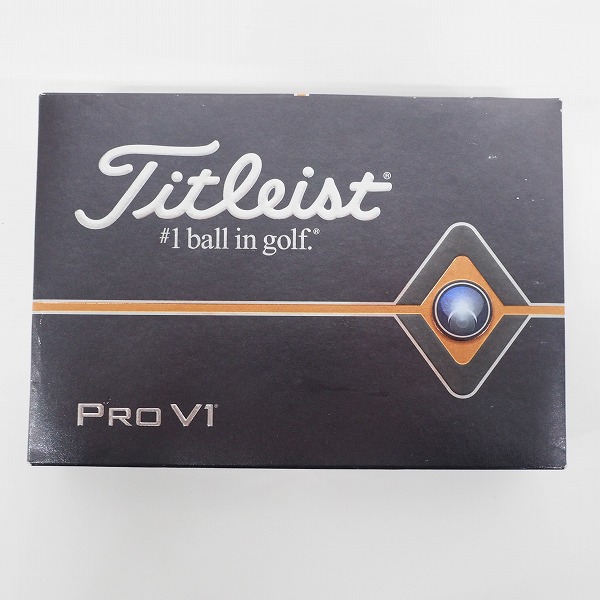 実際に弊社で買取させて頂いた 【未使用/オウンネーム】Titleist/タイトリスト PRO V1 ゴルフボール ホワイト 1ダース の画像 2枚目